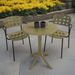 Modura Anders Bistro Table Avocado With 2 Karin Armchair Avocado-Black Outdoor Set Dining Sets Modura