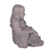 Solstice Sculptures Buddhist Monk Sitting 43Cm Grey Shimmer Statue Statues Solstice Sculptures Default Title  