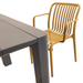 Modura Henrik 140 Dining Table Nickel Grey With 6 Alma Armchair Saffron Outdoor Set Dining Sets Modura