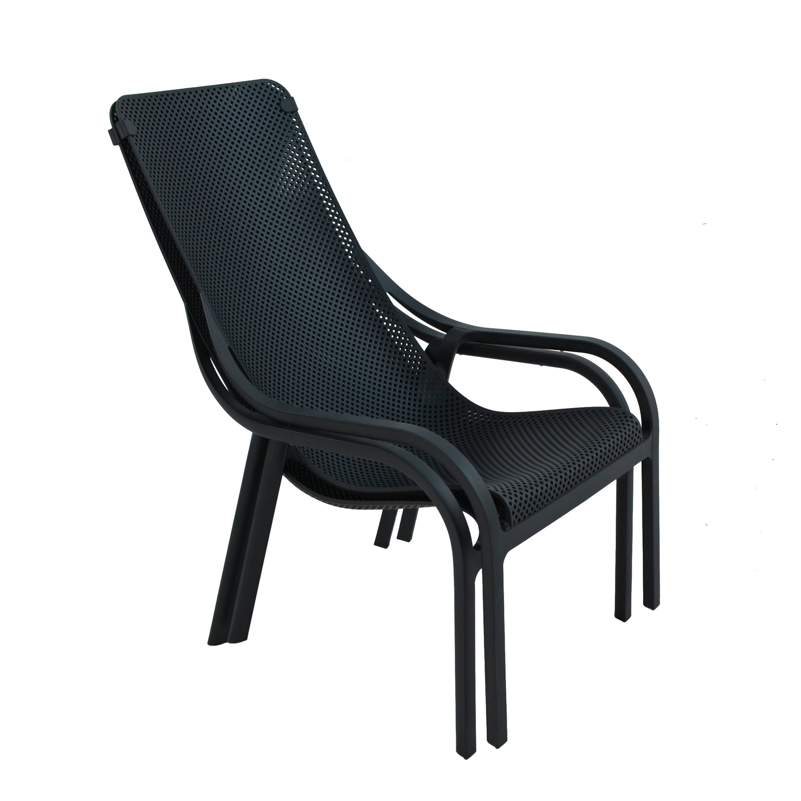 Black plastic lounge chairs deals