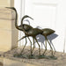 Solstice Sculptures Egrets 58cm Aluminium Dark Verdigris Statues Solstice Sculptures   