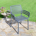 Nardi Clip 70cm Garden Resin Table with 4 Doga Chair Set in Anthracite Grey Dining Sets Nardi   