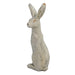 Solstice Sculptures Hare Sitting 61cm Weathered Stone Effect Statues Solstice Sculptures   