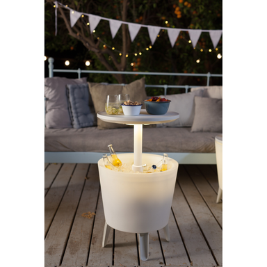 Keter Cool Bar with lights in White Outdoor Storage Keter   