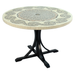 Byron Manor Avignon Stone Mosaic Garden Dining Table with 4 Ascot Chairs Dining Sets Byron Manor   