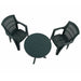 Trabella Tivoli Table with 2 Parma Chairs Garden Set Green Dining Sets Trabella   