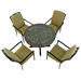 Byron Manor Monterey Garden Dining Table With 4 Ascot Chairs Set Dining Sets Byron Manor   