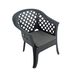Trabella Sicily Side Table with 2 Savona Chairs Anthracite Dining Sets Trabella   