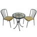 Exclusive Garden Montilla 60cm Table With 2 Milan Chairs Set Dining Sets Exclusive Garden   