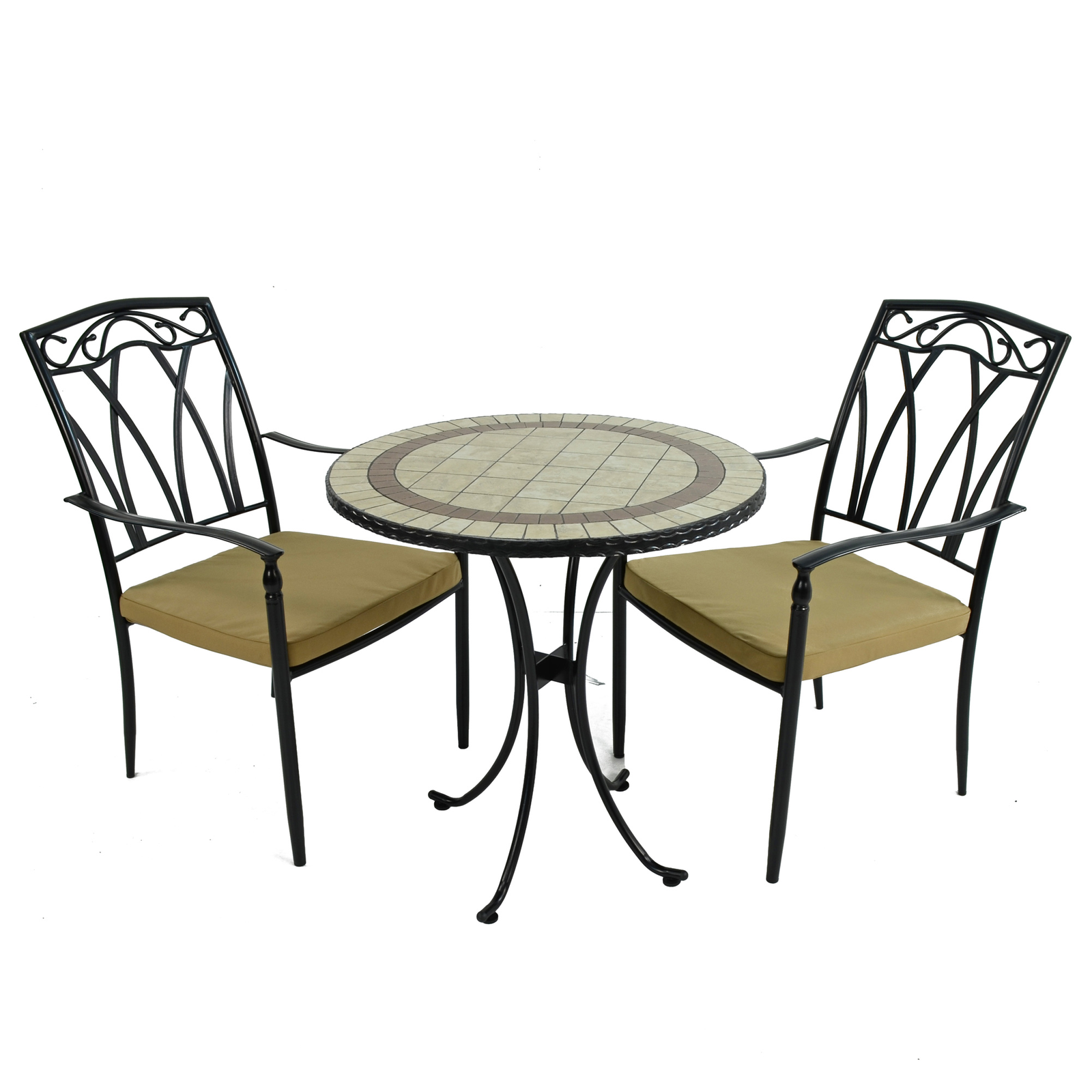 Exclusive Garden Henley 71cm Table With 2 Ascot Chairs Set Dining Sets Exclusive Garden Default Title  