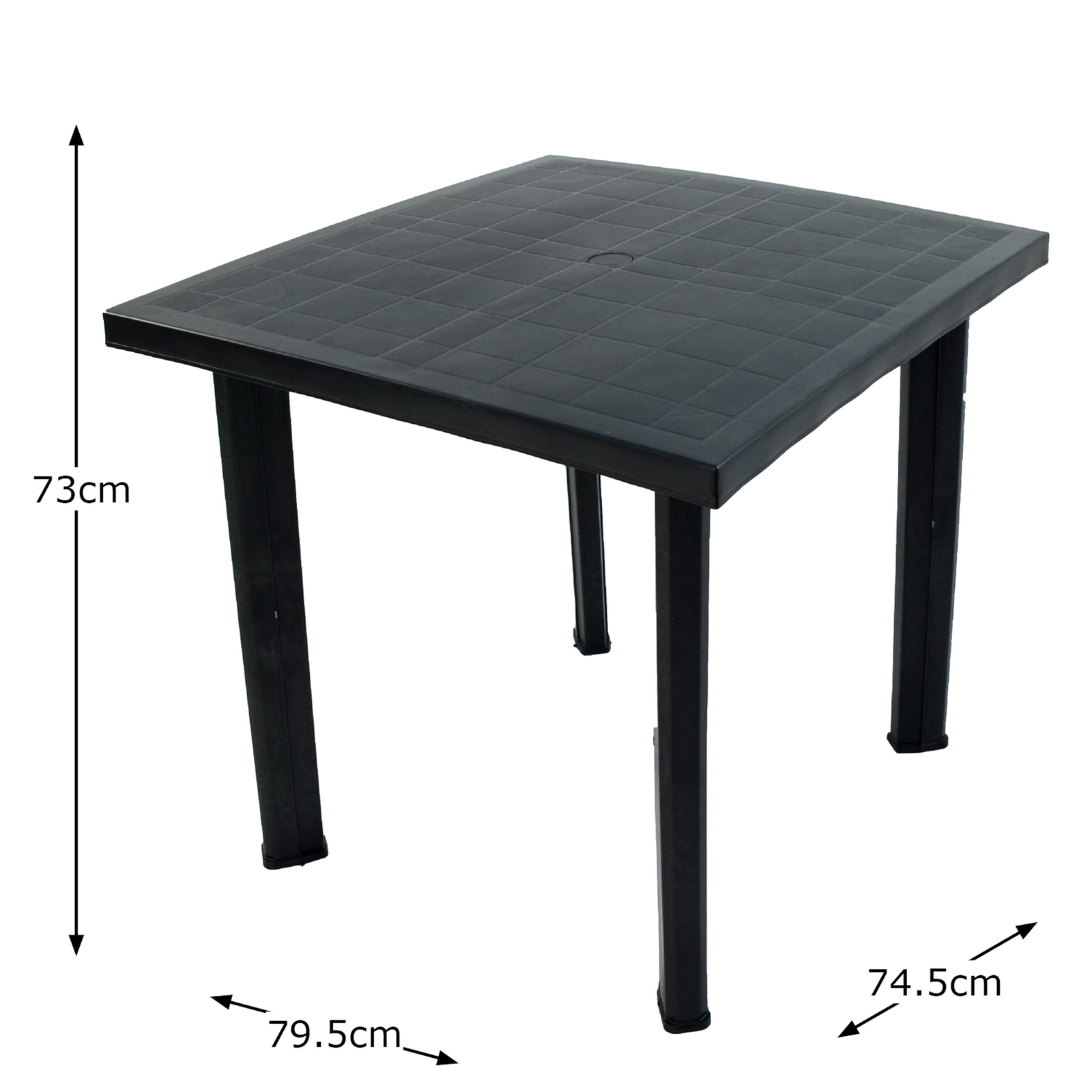 Trabella Rapino Square Table Anthracite Grey Tables Trabella Default Title  