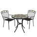 Exclusive Garden Darwin 76cm Bistro Table with 2 Malaga Chairs Dining Sets Exclusive Garden   