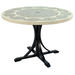 Byron Manor Avignon Mosaic Stone Garden Dining Table With 4 Stockholm Black Chairs Dining Sets Byron Manor   