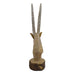 Elur Oryx Head 53cm Carved Wood Effect Statue Statues Elur   