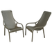 Nardi Net Lounge Garden Chair in Turtle Dove Grey (Pack of 2) Chairs Nardi   