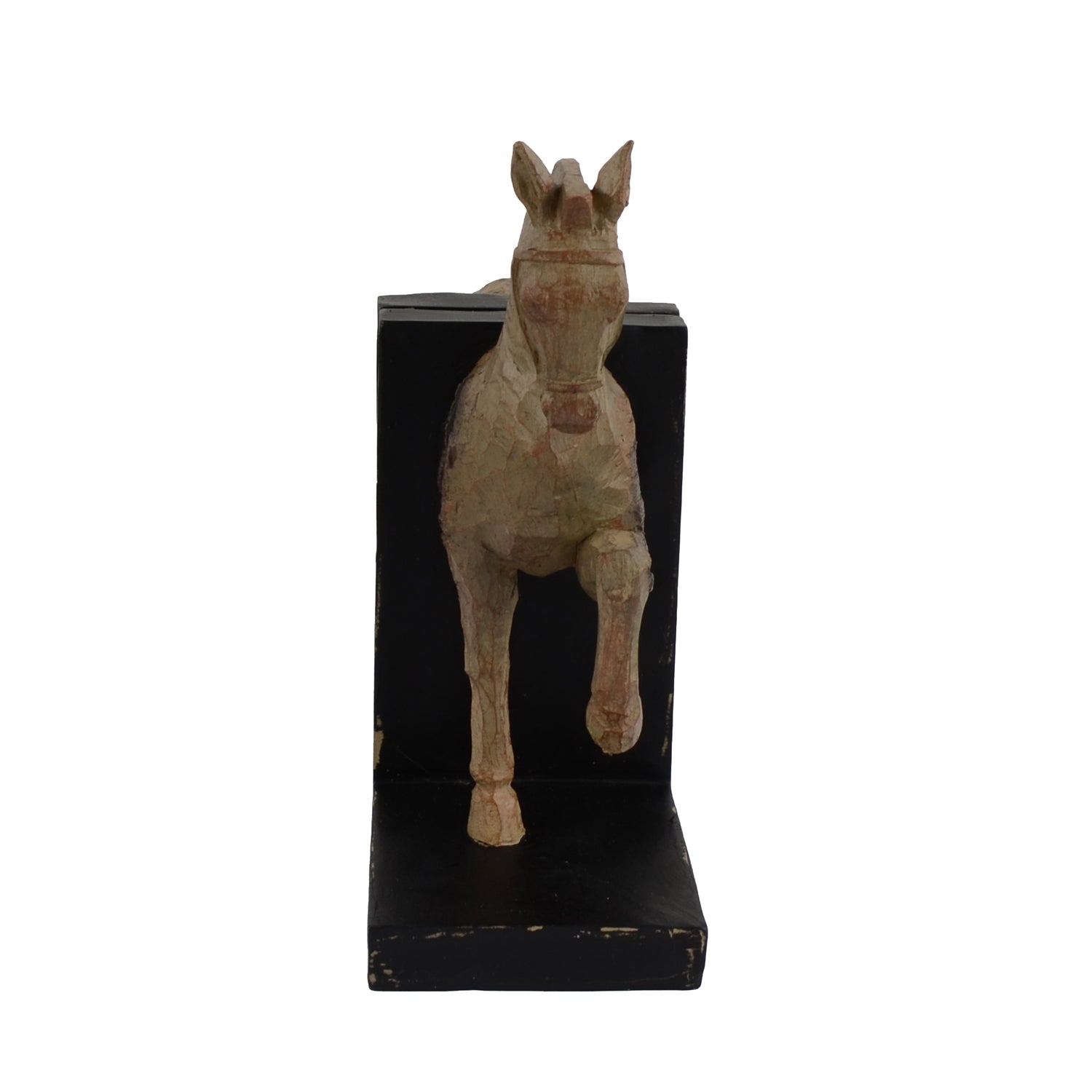 Elur Horse Bookends 24cm Carved Wood Effect Statues Elur   