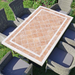 Byron Manor Hampton Stone Garden Dining Table with 6 Ascot Chairs Dining Sets Byron Manor   