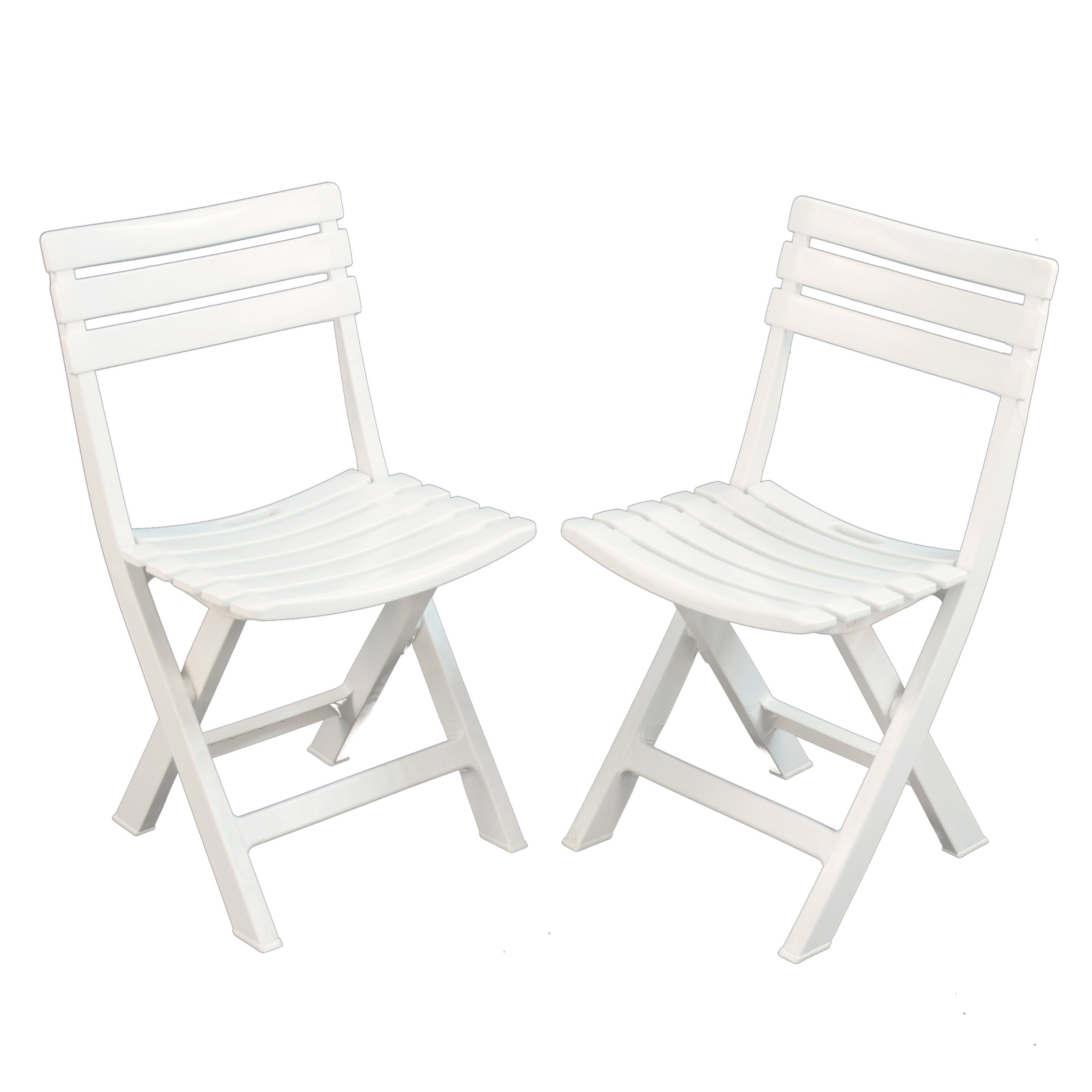 Trabella Boretto Folding Table With 2 Brescia Chairs Set in White Dining Sets Trabella Default Title  