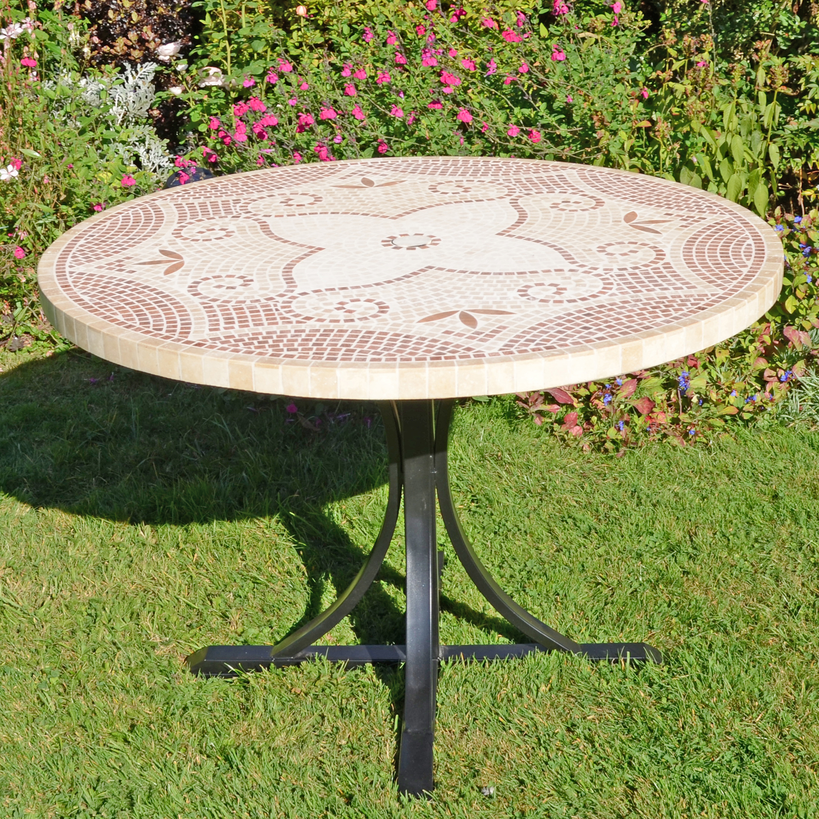 Outdoor mosaic online stone bistro table