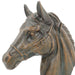 Solstice Sculptures Horse Head 41cm Aluminium Dark Verdigris Statues Solstice Sculptures   