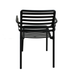 Nardi Libeccio Extending Garden Dining Table With 6 Doga Chair Set in Anthracite Grey Dining Sets Nardi   