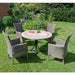 Byron Manor Vermont Garden Dining Table With 4 Dorchester Chairs Set Dining Sets Byron Manor   