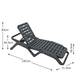 Trabella Scirocco Sun Lounger pack of 2 in Anthracite Sun Loungers Trabella   