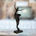 Elur Margot Dancer Statue Iron Figurine 40cm in Mocha Brown Statues Elur   
