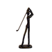 Elur Golfer Iron Statue Figurine 19cm in Mocha Brown Statues Elur   