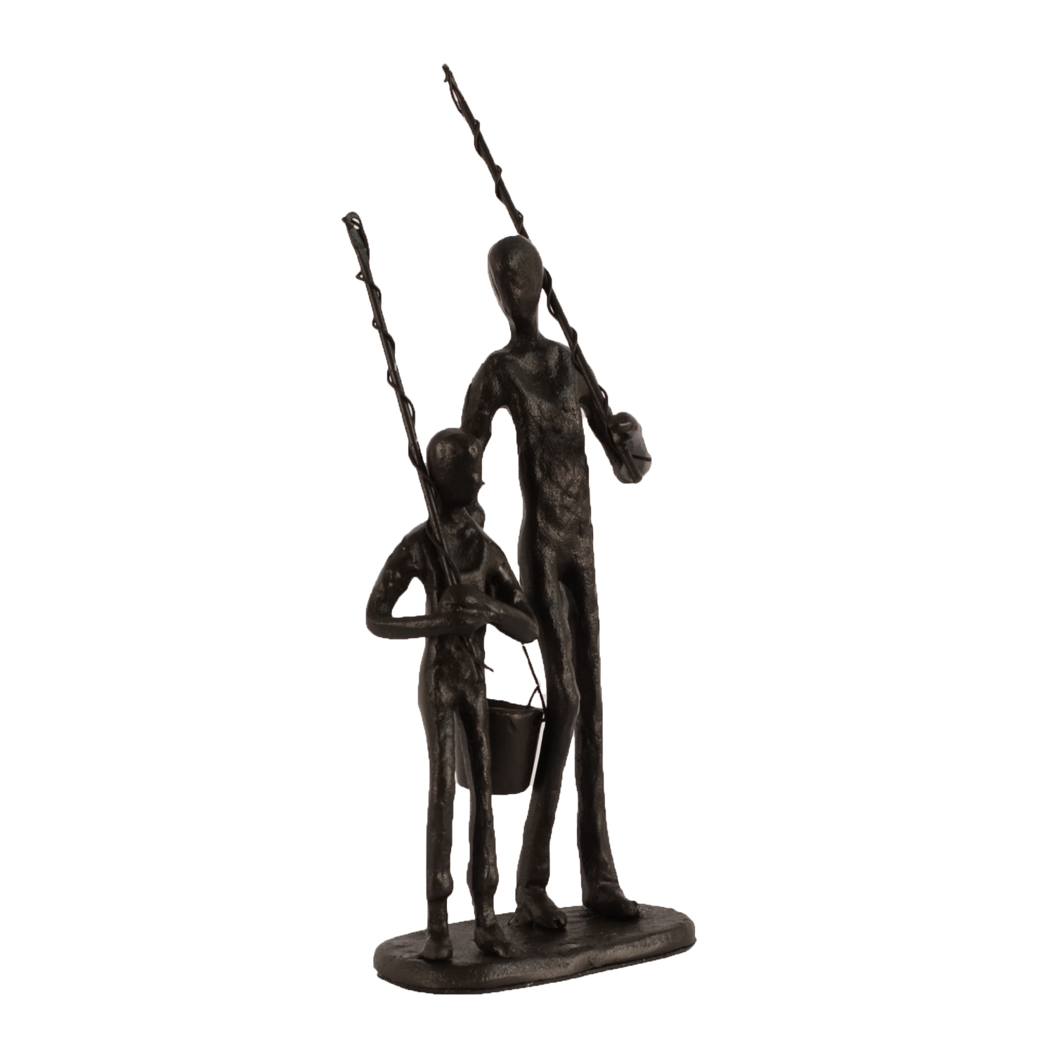 Elur Fishing Trip Statue Figurine 21cm in Mocha Brown Statues Elur   