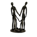 Elur Family Circle Iron Status Figurine 19cm in Mocha Brown Statues Elur   