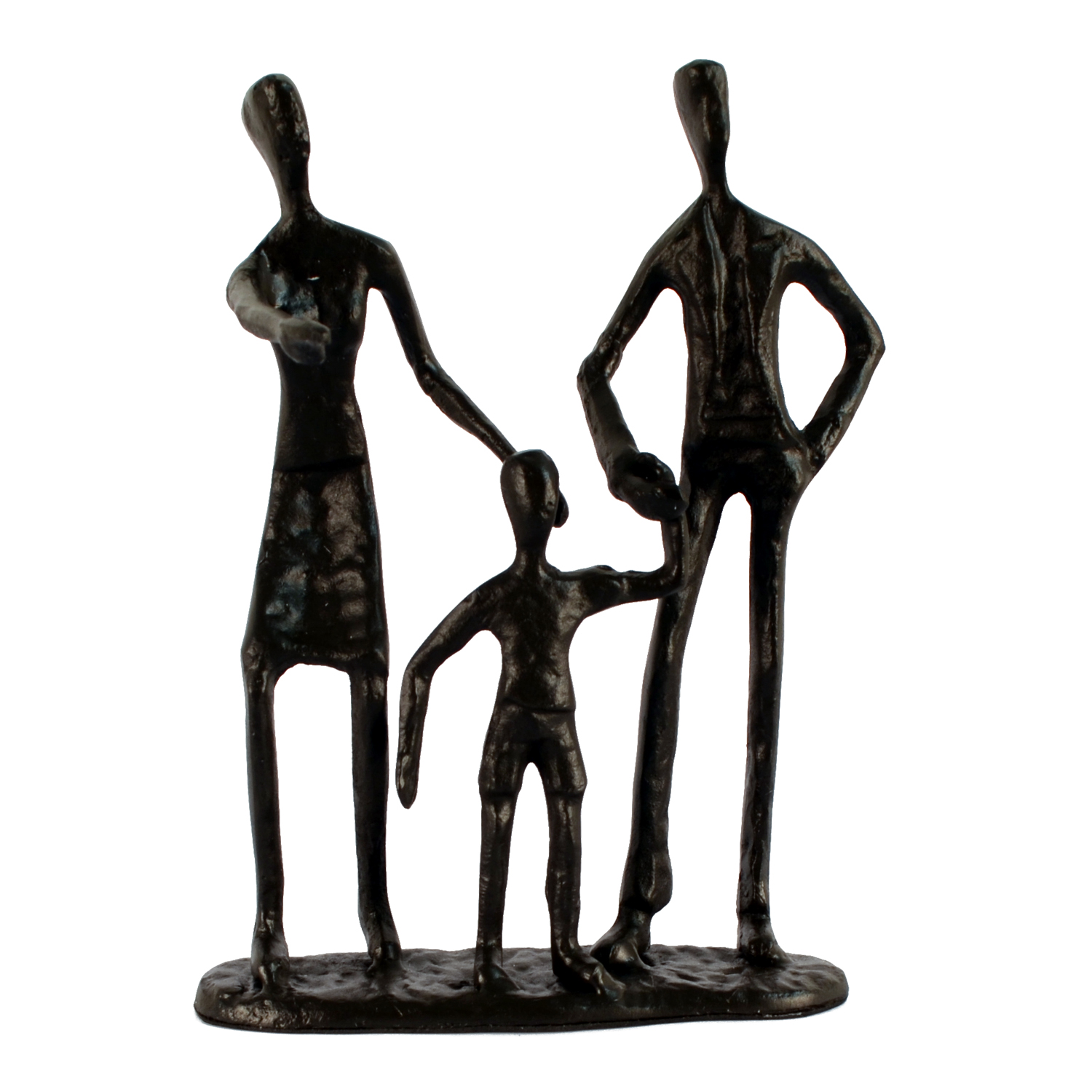 Elur Family 3 Outing Iron Status Figurine 19cm in Mocha Brown Statues Elur   
