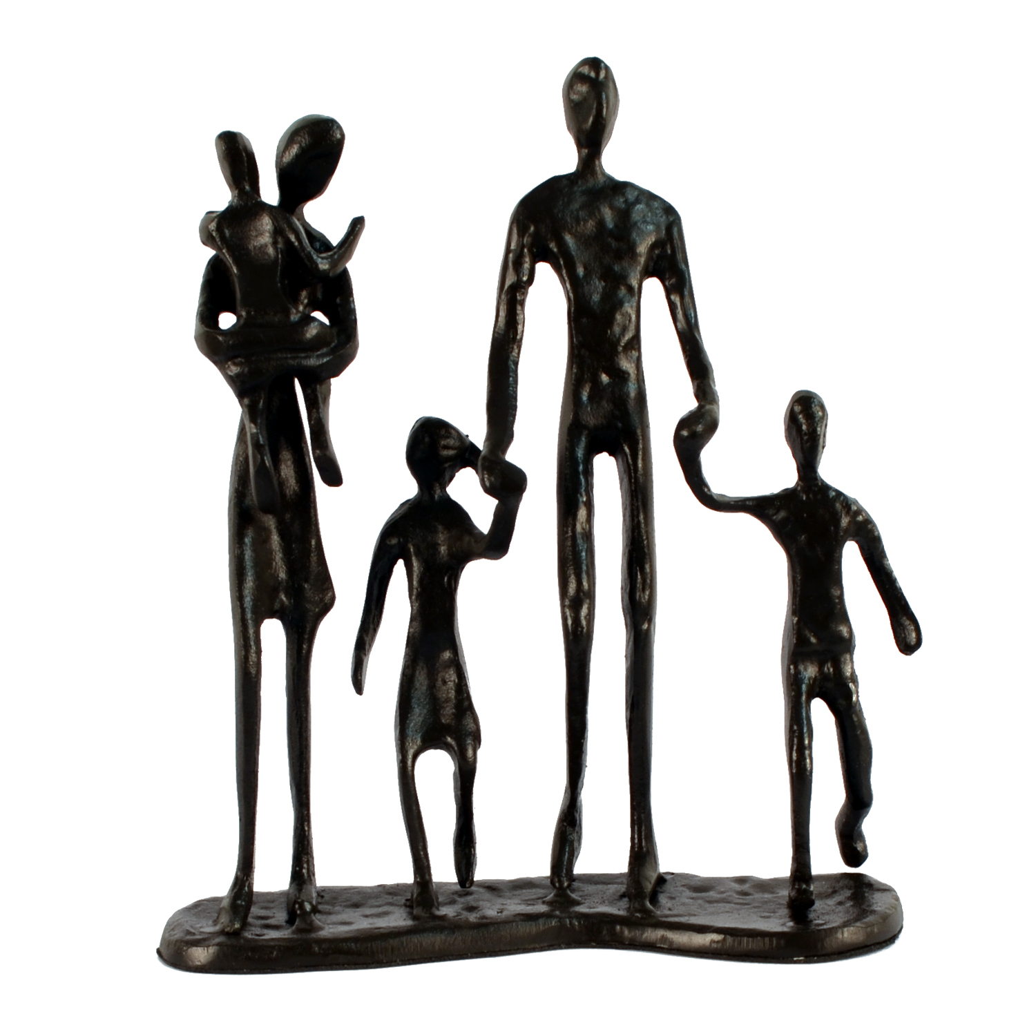 Elur Family 5 Outing Iron Status Figurine 18cm in Mocha Brown Statues Elur   