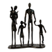 Elur Family 5 Outing Iron Status Figurine 18cm in Mocha Brown Statues Elur   