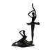 Elur Ballet Pair Iron Status Figurine 21cm in Mocha Brown Statues Elur   