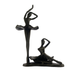 Elur Ballet Pair Iron Status Figurine 21cm in Mocha Brown Statues Elur   
