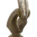 Elur Oryx Head 53cm Carved Wood Effect Statue Statues Elur   