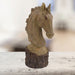 Elur Horse Head 36cm Carved Wood Effect Statue Statues Elur   