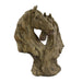Elur Double Horse Head 35cm Carved Wood Effect Statue Statues Elur   