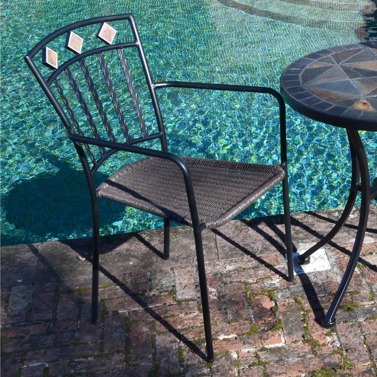 Europa Stone Tobarra Bistro Table With 2 Malaga Chair Set Dining Sets Europa Stone   