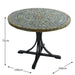 Byron Manor Monterey Stone Mosaic Dining Table with 4 Stockholm Black Wicker Chairs Dining Sets Byron Manor   