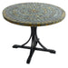 Byron Manor Monterey Garden Mosaic Stone Dining Table with 4 Dorchester Wicker Chairs Dining Sets Byron Manor   