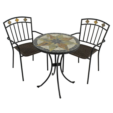 Europa Stone Montilla Bistro Table With 2 Malaga Chair Set Dining Sets Europa Stone   
