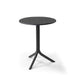 Nardi Anthracite Step Table with 2 Bistrot Chair Set Dining Sets Nardi   