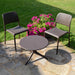 Nardi Coffee Brown Step Table with 2 Bistrot Chair Set Dining Sets Nardi   