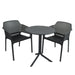 Nardi Anthracite Step Table with 2 Net Chair Set Dining Sets Nardi   