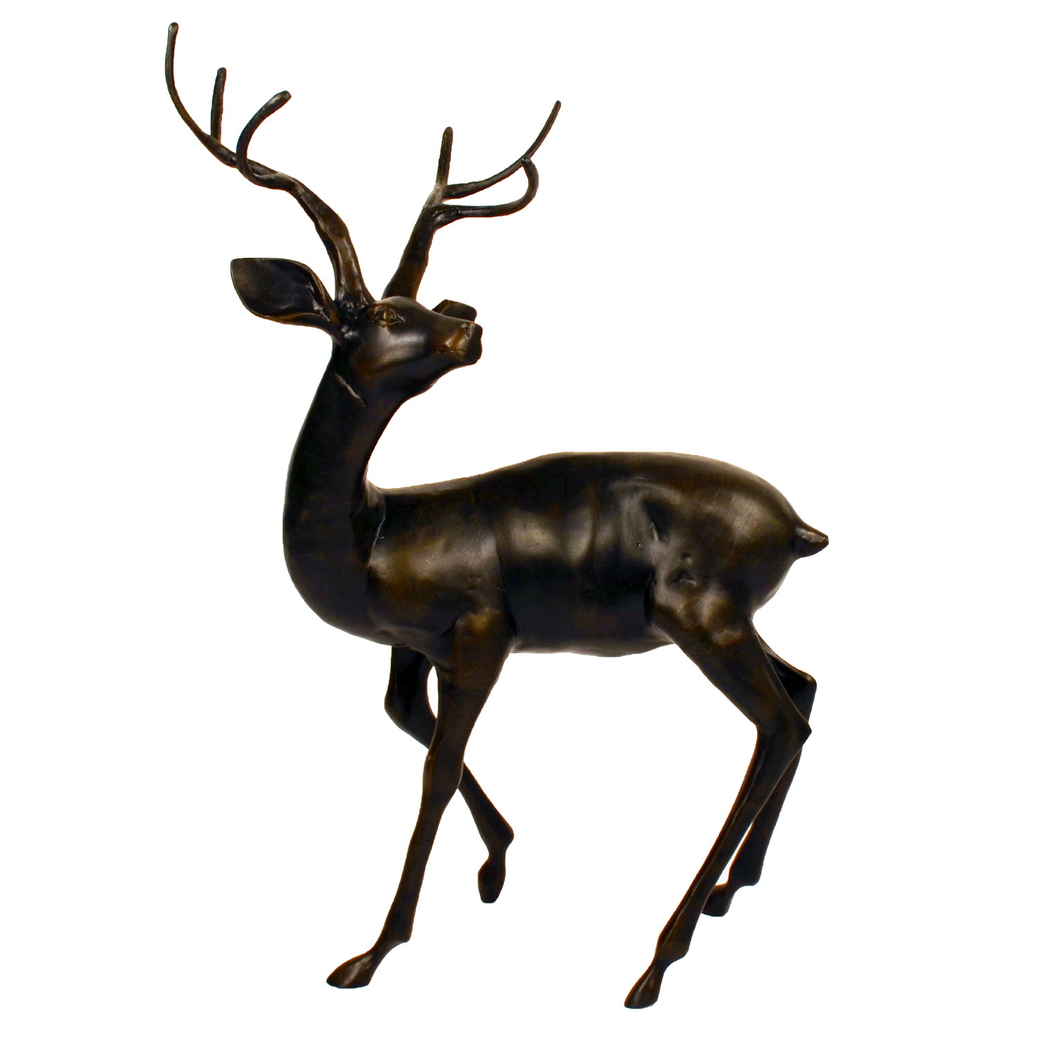 Solstice Sculptures Stag Large Aluminium Dark Bronze Effect– Ruby's ...