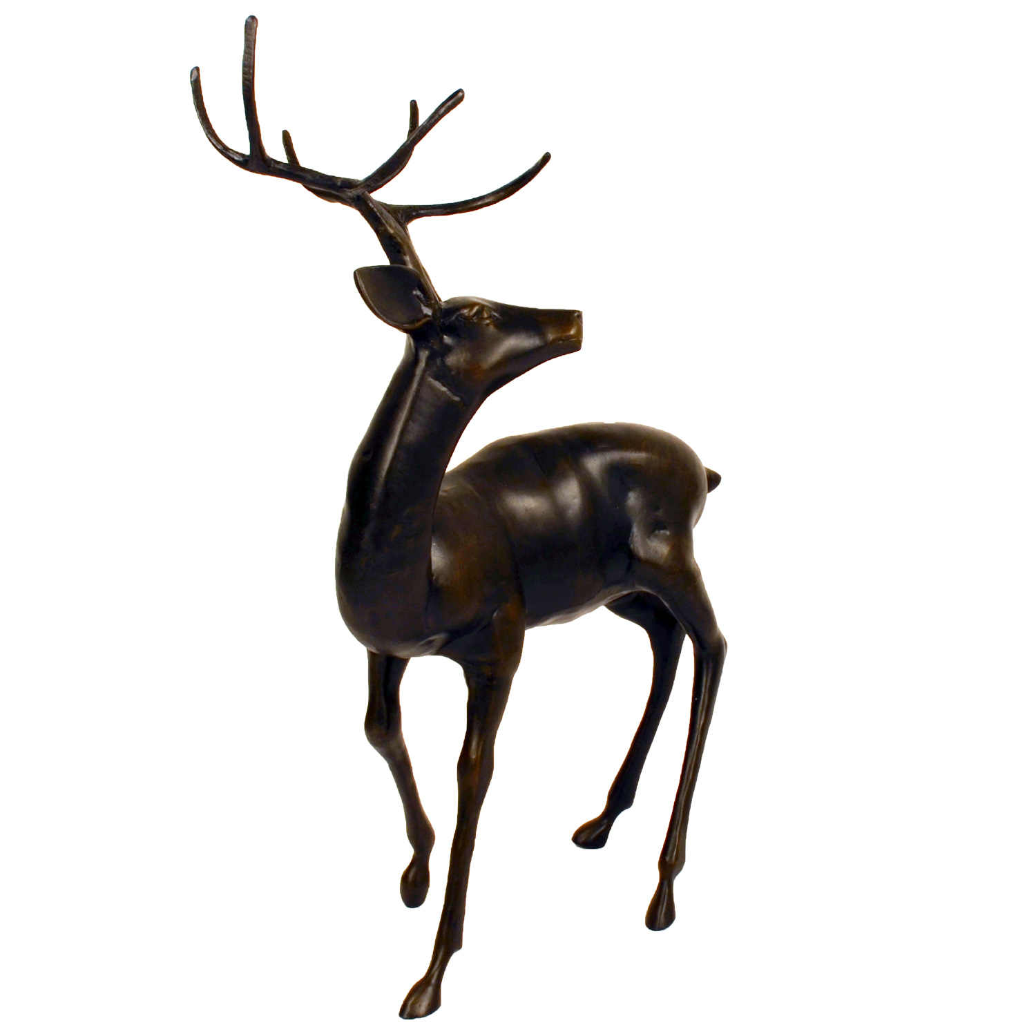 Solstice Sculptures Stag Large Aluminium Dark Bronze Effect– Ruby's ...