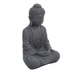 Solstice Sculptures Buddha Sitting Grey Charcoal Effect Statues Solstice Sculptures   
