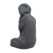 Solstice Sculptures Buddha Crouching Grey Charcoal Effect Statues Solstice Sculptures   